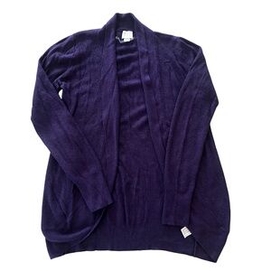 A New Day Open Front Cardigan Size Small Dark Plum
